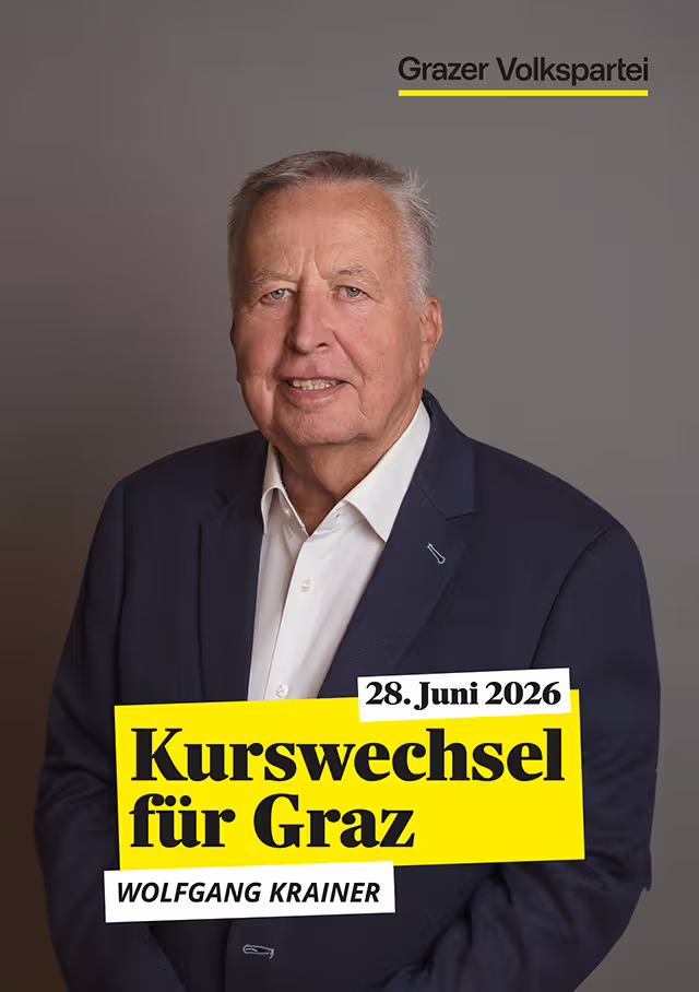 Graz Wahl 2026 Gemeinderatskandidat Wolfgang Krainer