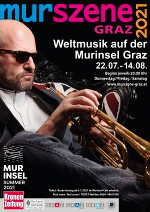 Mur-Szene Live-Musik Murinsel Graz 2021